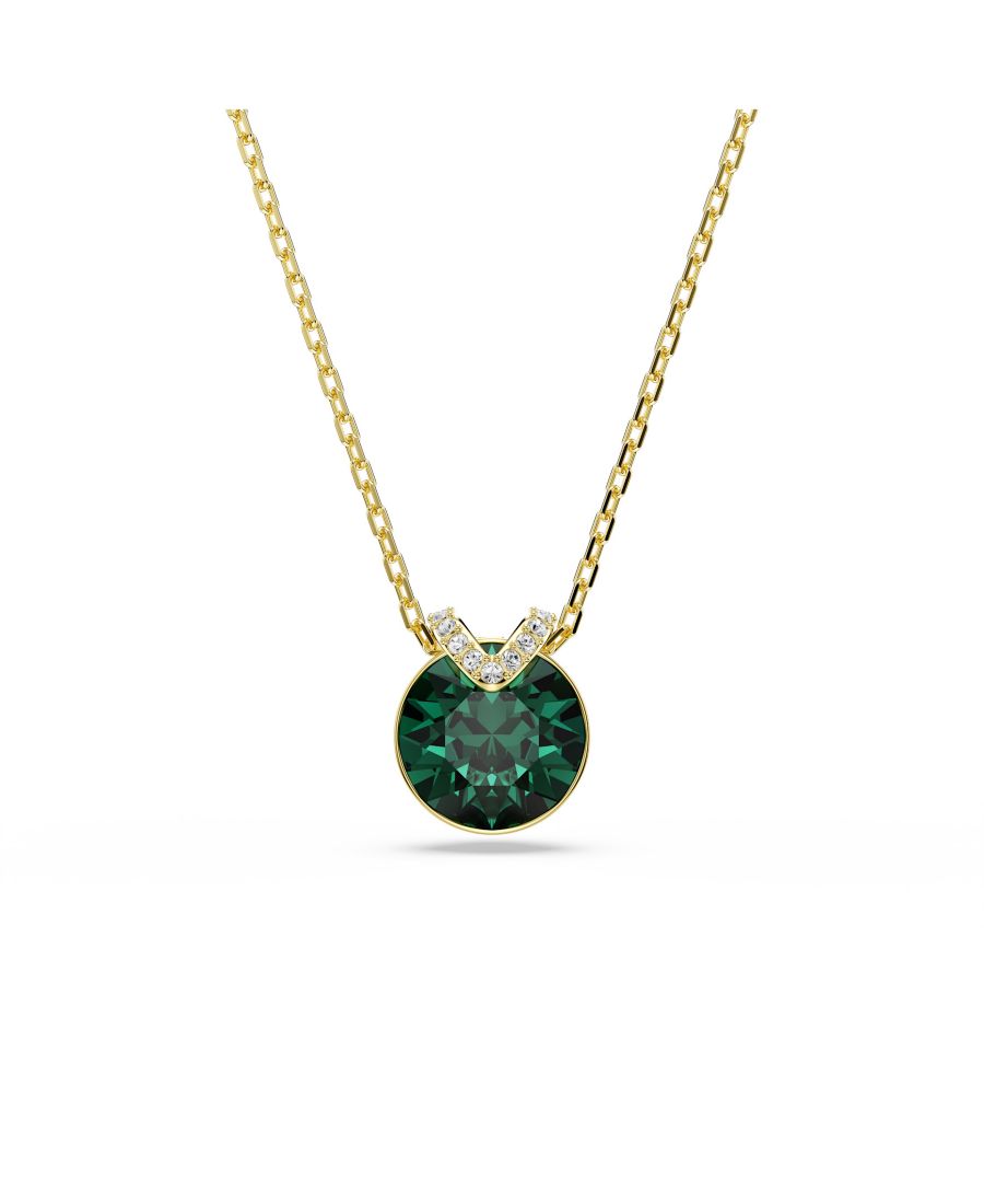 Колье Bella с металлическим V-образным кулоном Swarovski, Green
Колье Bella с металлическим V-образным кулоном Swarovski, Green