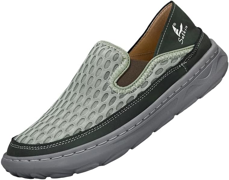 Мужские повседневные слипоны Salkin с сетчатым верхом, дышащие кроссовки-лоферы, ультралегкие и удобные для ходьбы, зеленый
Мужские повседневные слипоны Salkin с сетчатым верхом, дышащие кроссовки-лоферы, ультралегкие и удобные для ходьбы, зеленый