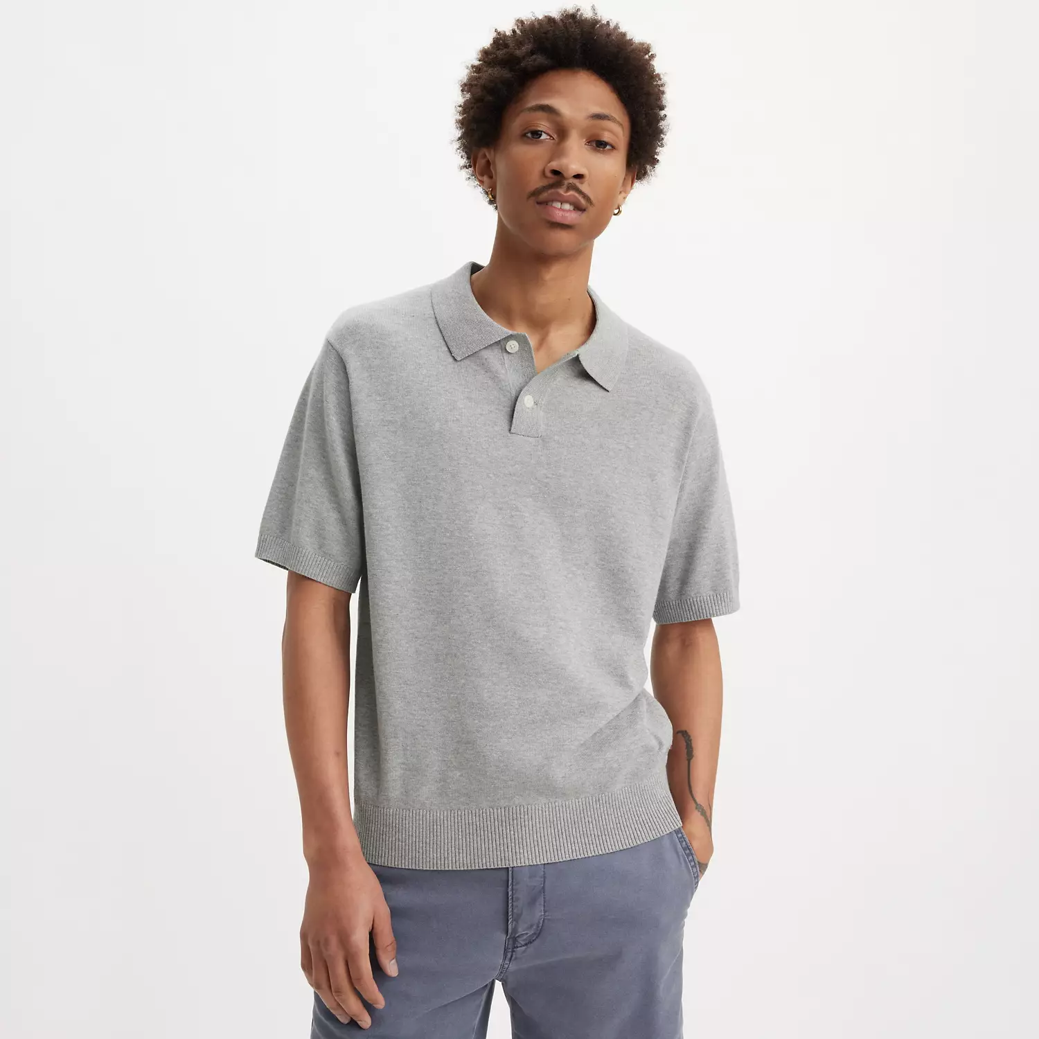 Свитер трикотажная рубашка-поло Levi's, серый
Свитер трикотажная рубашка-поло Levi's, серый