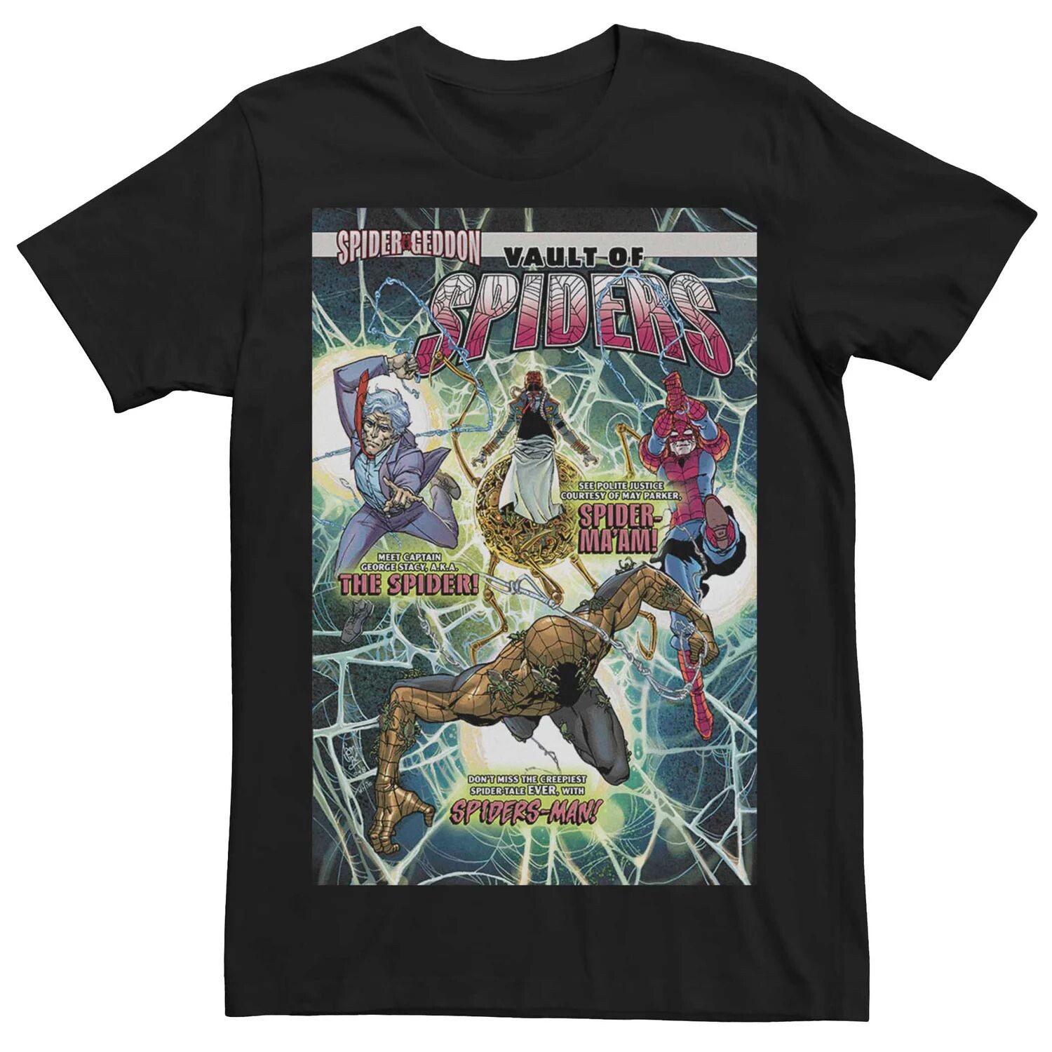 Мужская футболка с обложкой комиксов Marvel's Vault Of Spiders #2 Licensed Character
Мужская футболка с обложкой комиксов Marvel's Vault Of Spiders #2 Licensed Character