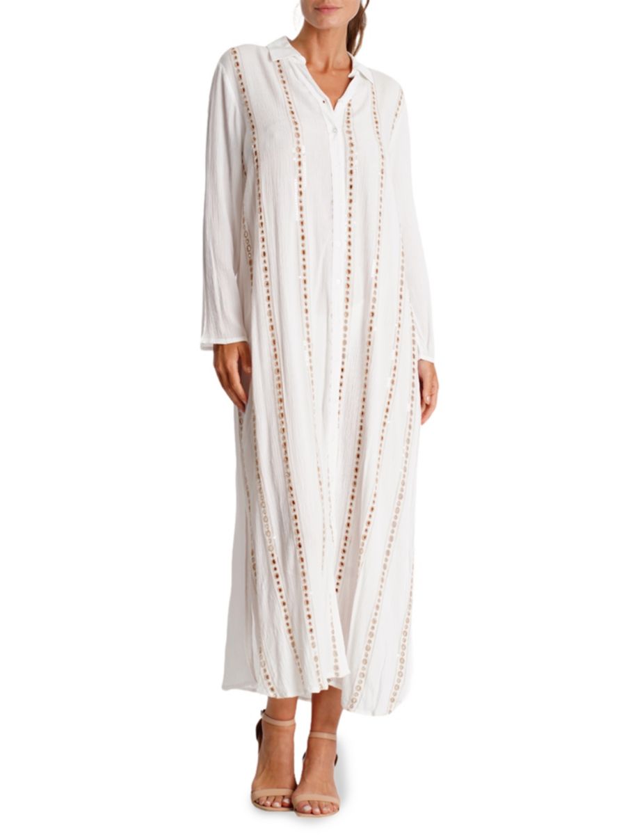 Платье-макси с вышивкой La Moda Clothing, белый
Платье-макси с вышивкой La Moda Clothing, белый