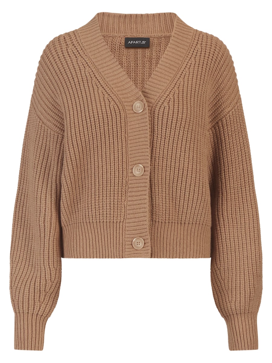 Вязаный кардиган APART, коричневый
Вязаный кардиган APART, коричневый