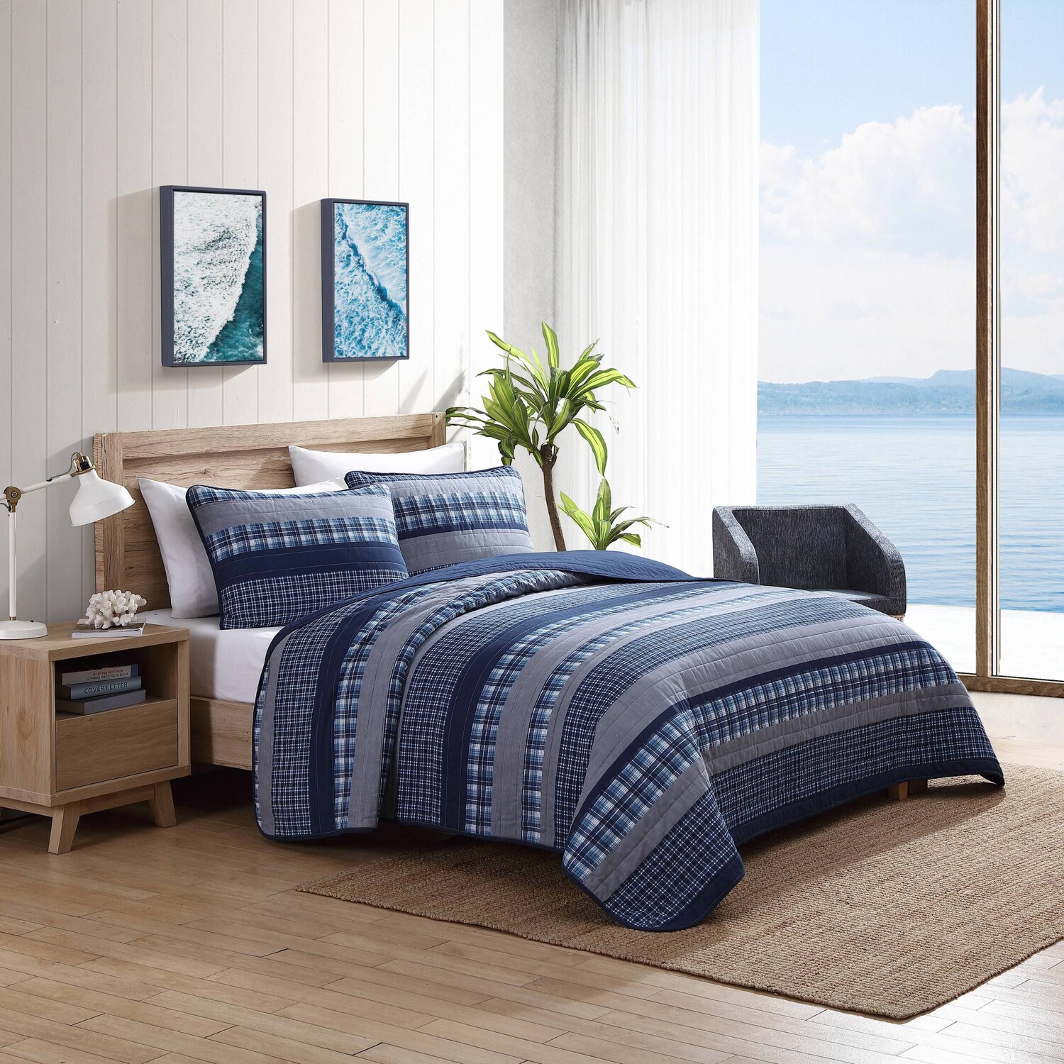 Двусторонний комплект одеял и накладок Nautica Addison Full/Queen, цвет Wintersky
Двусторонний комплект одеял и накладок Nautica Addison Full/Queen, цвет Wintersky