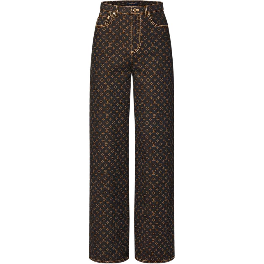 Джинсы прямого кроя lv monogram LOUIS VUITTON, черный
Джинсы прямого кроя lv monogram LOUIS VUITTON, черный