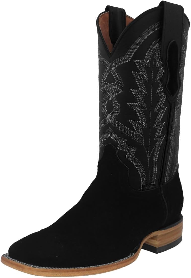 Мужские черные вестерн-сапоги Texas Legacy с классическим замшевым верхом и квадратным носком
Мужские черные вестерн-сапоги Texas Legacy с классическим замшевым верхом и квадратным носком