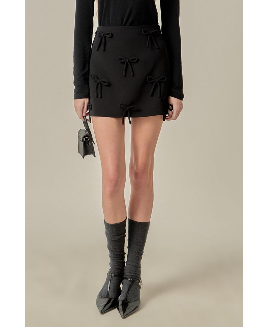 Женская мини-юбка с бантом English Factory, Black
Женская мини-юбка с бантом English Factory, Black