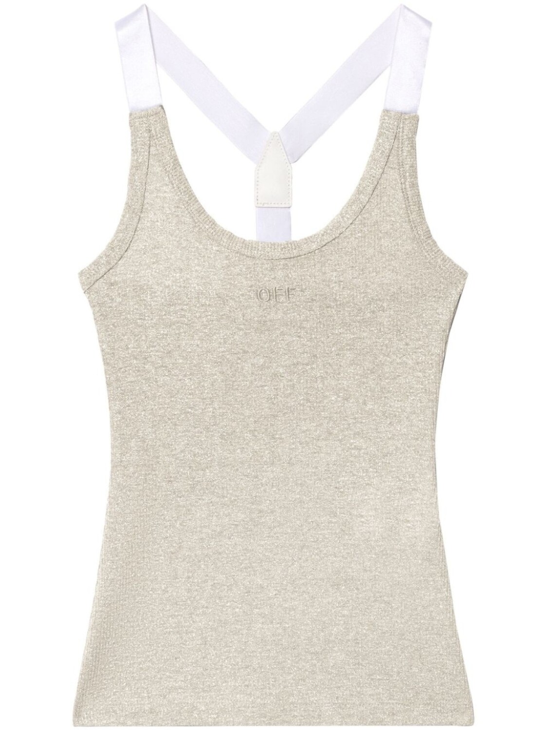 Off-White топ в рубчик, серебряный
Off-White топ в рубчик, серебряный