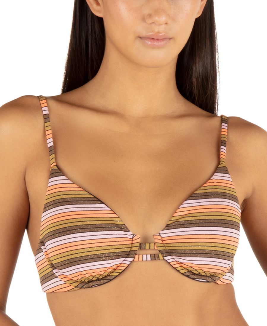 Верхняя часть бикини с полосками Sunset Stripe Underwired для подростков Hurley, Sunrise Pink
Верхняя часть бикини с полосками Sunset Stripe Underwired для подростков Hurley, Sunrise Pink
