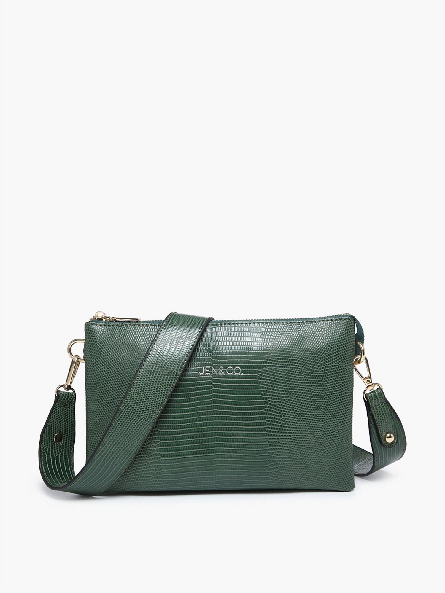 Сумка-кроссбоди Izzy Vegan Lizard зеленого цвета Jen & Co.
Сумка-кроссбоди Izzy Vegan Lizard зеленого цвета Jen & Co.