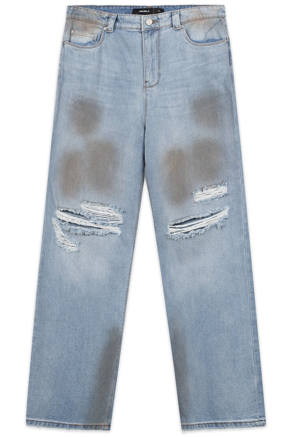 Джинсы свободного кроя HEAVY BAGGY DISTRESSED DIRT WASH UNISEX FAVELA, синий деним
Джинсы свободного кроя HEAVY BAGGY DISTRESSED DIRT WASH UNISEX FAVELA, синий деним