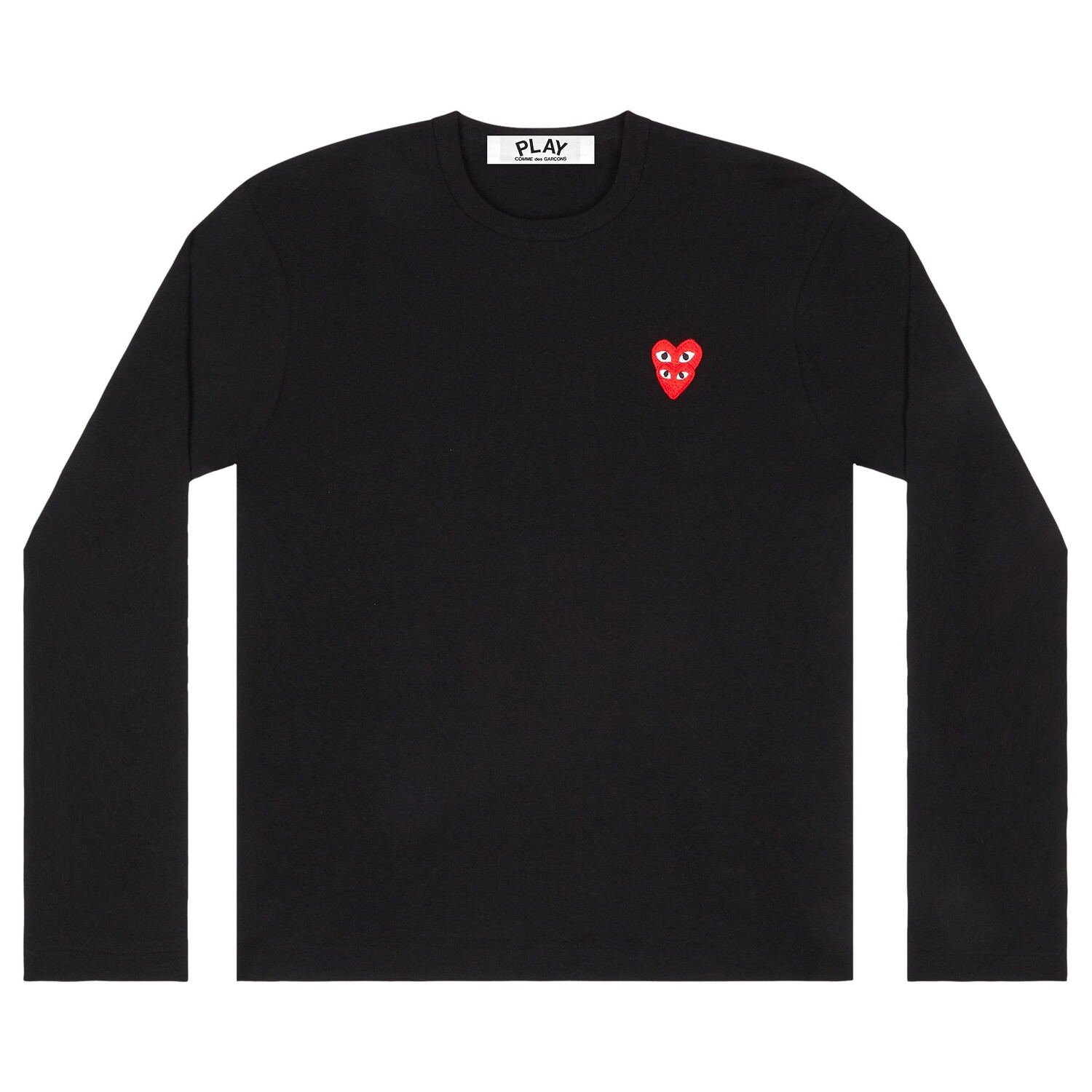 Футболка с длинными рукавами Comme des Garçons PLAY Double Heart, цвет Черный
Футболка с длинными рукавами Comme des Garçons PLAY Double Heart, цвет Черный