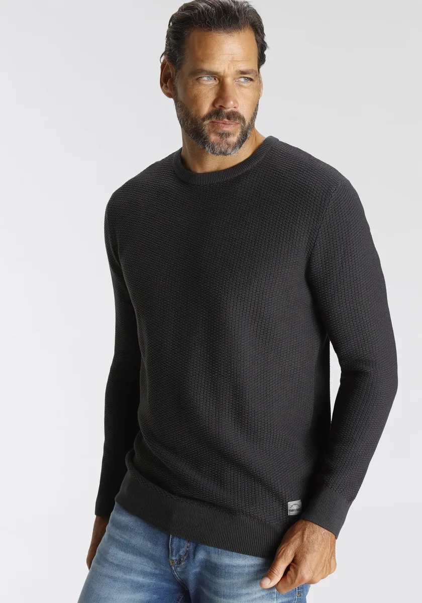 Вязаный свитер H.I.S, выполненный в особом трикотажном стиле, антрацит
Вязаный свитер H.I.S, выполненный в особом трикотажном стиле, антрацит