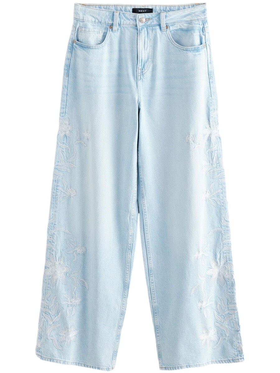 Джинсы с широкими штанинами Next, светло-синий
Джинсы с широкими штанинами Next, светло-синий