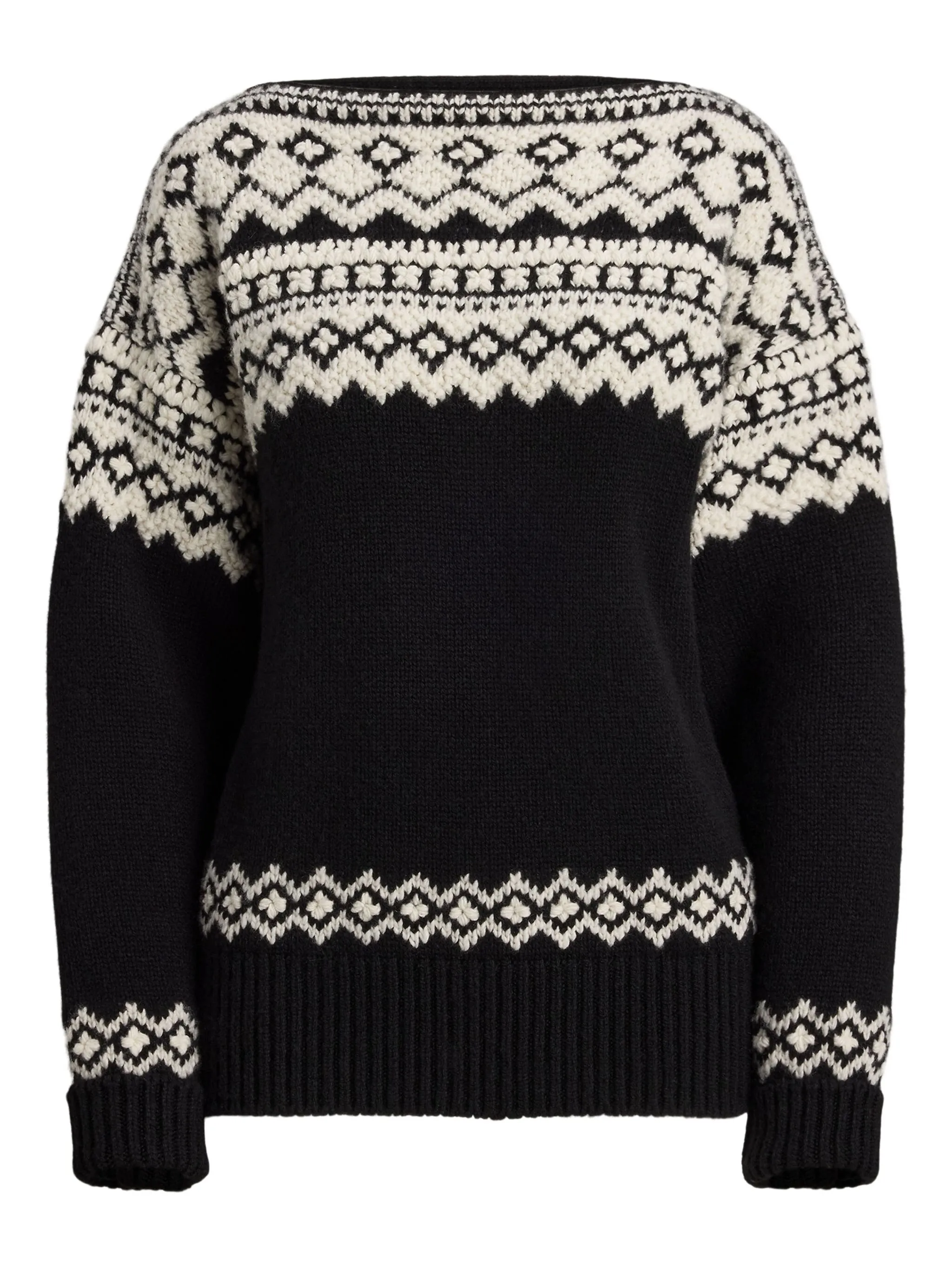 Свитер с геометричным узором Ralph Lauren Collection, черный
Свитер с геометричным узором Ralph Lauren Collection, черный