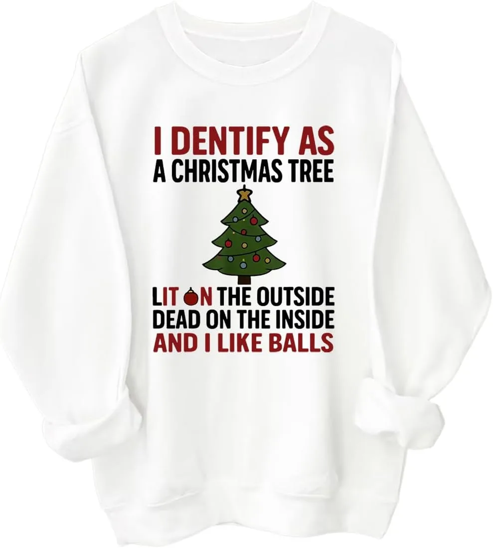 Толстовка с принтом "I Identify As A Christmas Tree"
Толстовка с принтом "I Identify As A Christmas Tree"