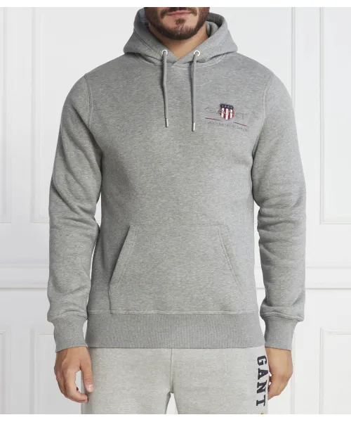 Толстовка рег. Regular fit Gant, серый 
Толстовка рег. Regular fit Gant, серый