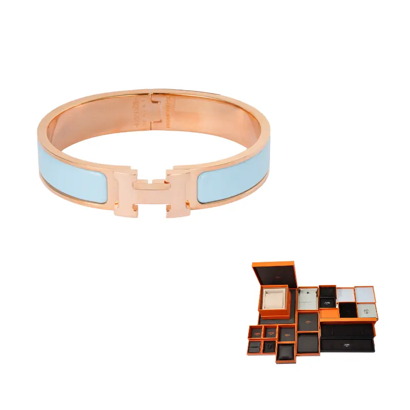 HERMES Clic H Позолоченные браслеты для женщин Blue
HERMES Clic H Позолоченные браслеты для женщин Blue