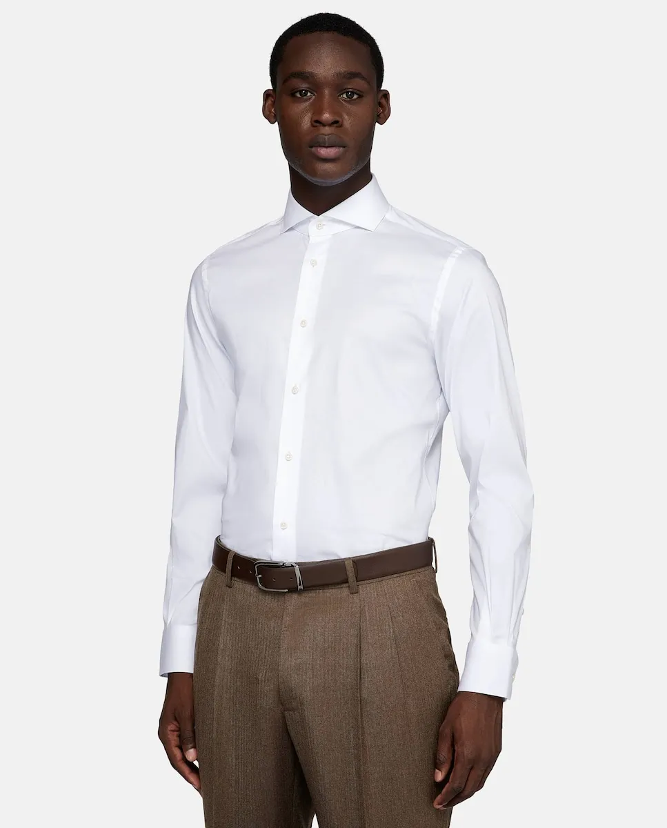 Белая мужская рубашка классического кроя Boggi Milano, белый
Белая мужская рубашка классического кроя Boggi Milano, белый