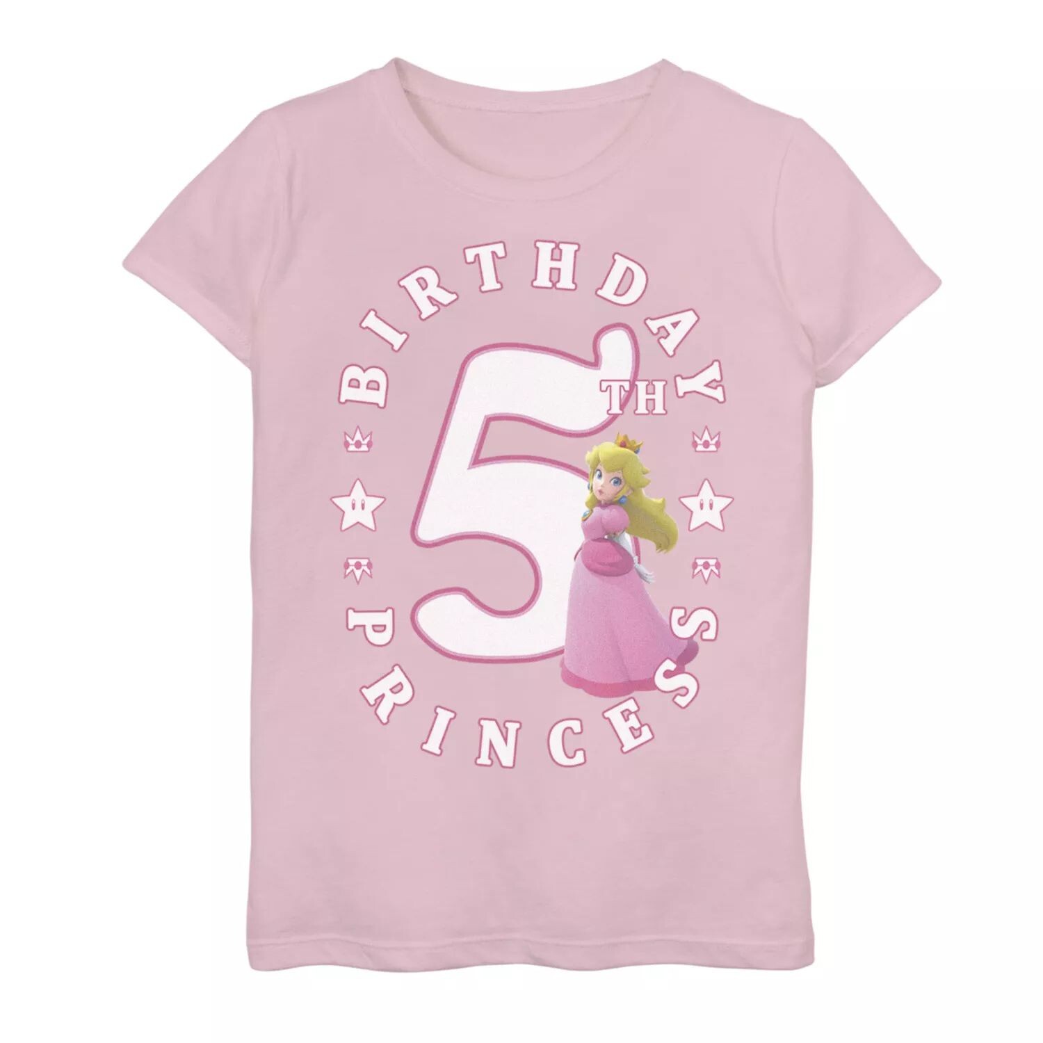 Футболка с рисунком принцессы «Принцесса Пич» для девочек 7–16 лет с портретом принцессы на 5-й день рождения Licensed Character
Футболка с рисунком принцессы «Принцесса Пич» для девочек 7–16 лет с портретом принцессы на 5-й день рождения Licensed Character