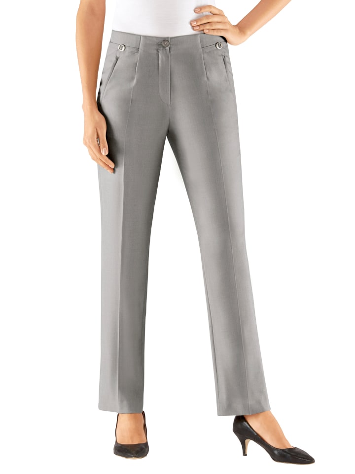 Брюки со стрелками в сером меланжевом цвете come on
Брюки со стрелками в сером меланжевом цвете come on