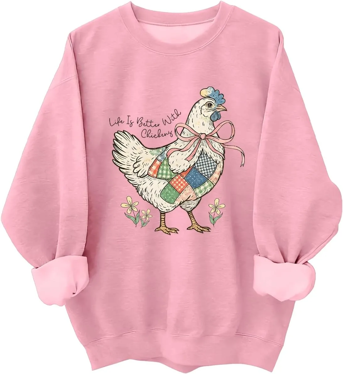 Толстовка с принтом "Life is Better With a Chicken" Kzggs
Толстовка с принтом "Life is Better With a Chicken" Kzggs