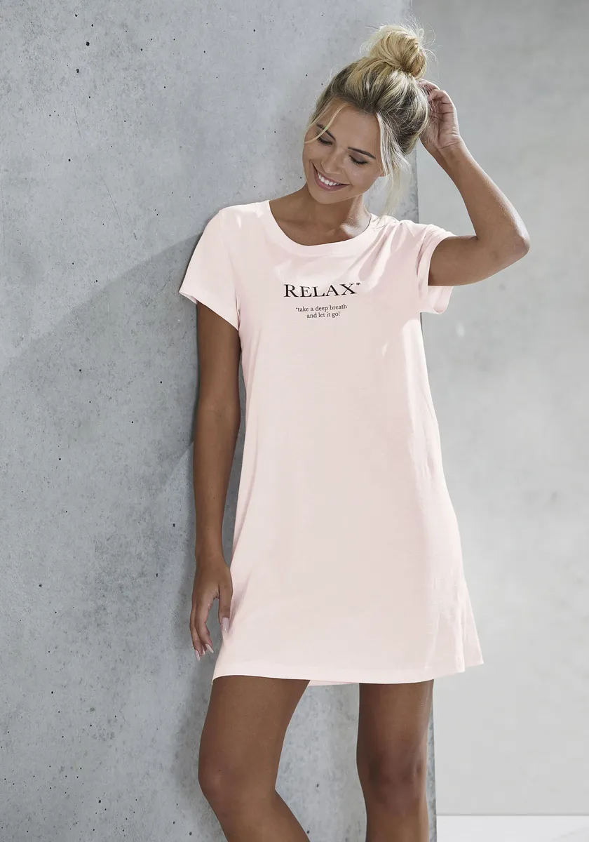 Ночная рубашка Vivance Dreams с эффектным принтом, розовый
Ночная рубашка Vivance Dreams с эффектным принтом, розовый