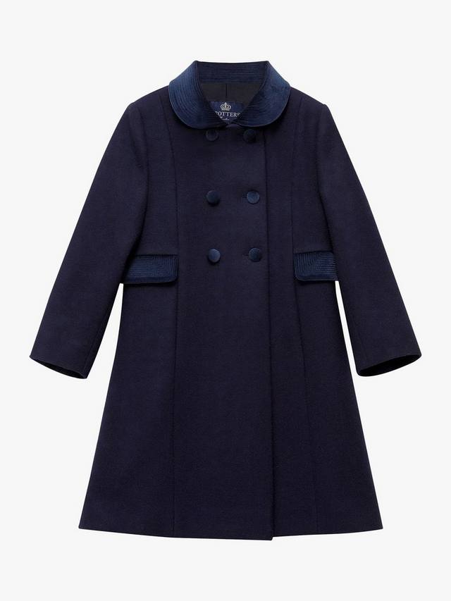 Heritage Kids' Classic длинное двубортное пальто Trotters, Navy
Heritage Kids' Classic длинное двубортное пальто Trotters, Navy