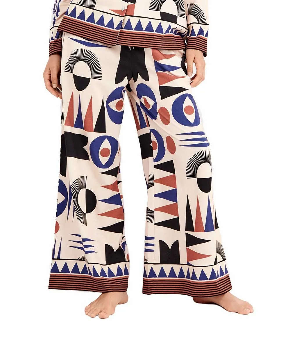 Женские длинные брюки с геометрическим принтом Gisela, мультиколор
Женские длинные брюки с геометрическим принтом Gisela, мультиколор