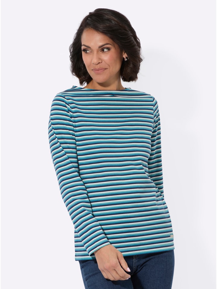 Рубашка с длинными рукавами в полоску цвета топаза WITT WEIDEN
Рубашка с длинными рукавами в полоску цвета топаза WITT WEIDEN