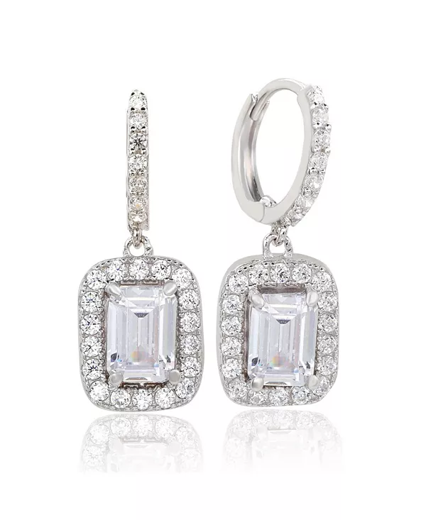 Серьги-Галочки Suzy Levian из стерлингового серебра с изумрудной огранкой и кубическими цирконами Suzy Levian New York, white
Серьги-Галочки Suzy Levian из стерлингового серебра с изумрудной огранкой и кубическими цирконами Suzy Levian New York, white