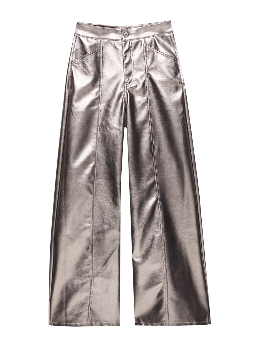 Широкие брюки Pull&Bear, серебряный
Широкие брюки Pull&Bear, серебряный
