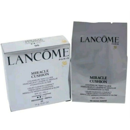 Lancome Miracle Cushion Liquid Cushion Компактная тональная основа №05 Янтарно-бежевый Новинка Lancôme
Lancome Miracle Cushion Liquid Cushion Компактная тональная основа №05 Янтарно-бежевый Новинка Lancôme