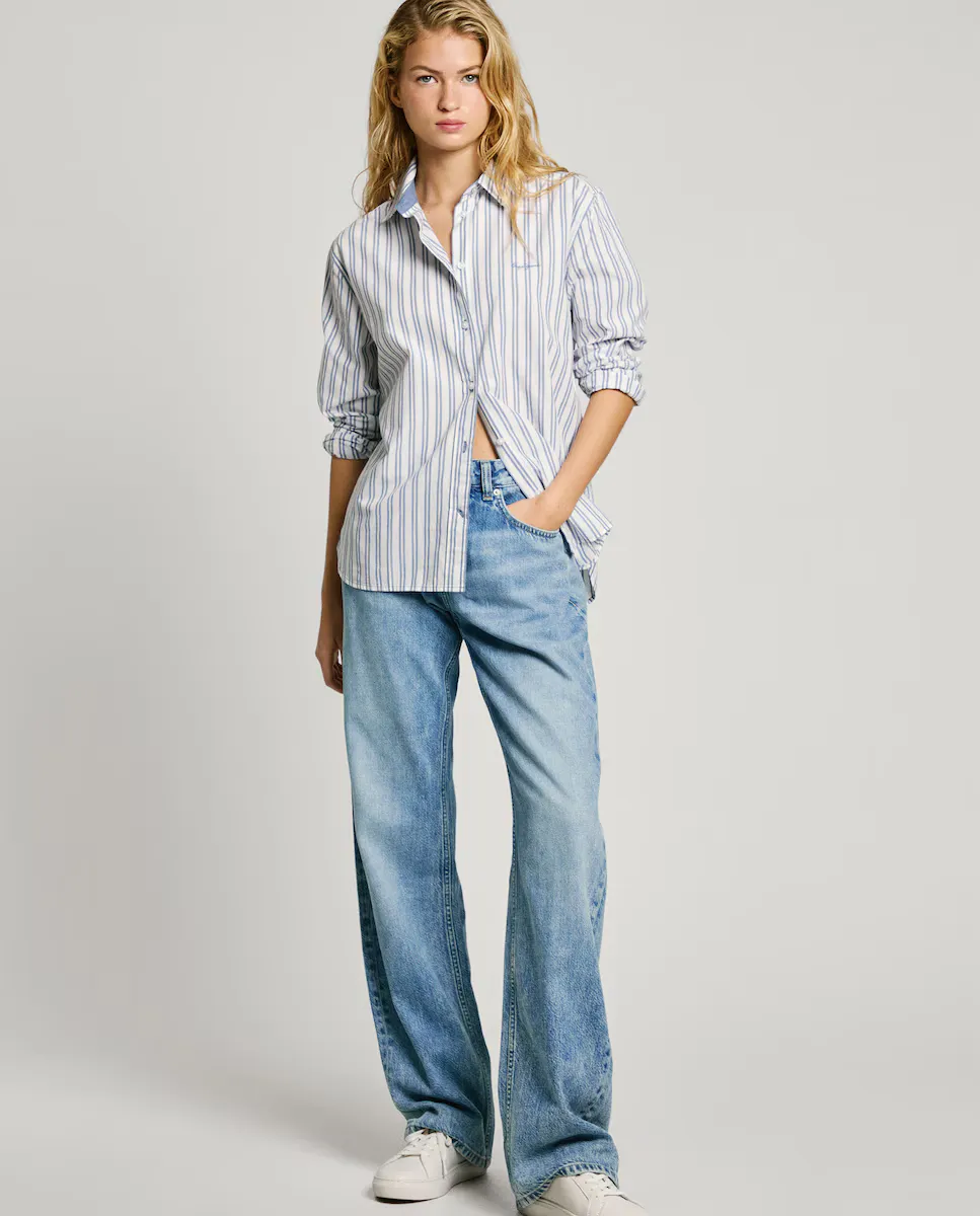 Женские джинсы-бойфренды Nicky с низкой посадкой и потертостями Pepe Jeans, светло-голубой
Женские джинсы-бойфренды Nicky с низкой посадкой и потертостями Pepe Jeans, светло-голубой