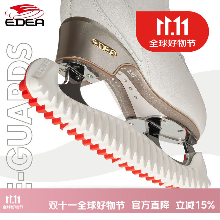 EDEA Итальянские E-Guards Ice Skate Holder, регулируемые держатели лезвий для детей, красочные защитные держатели лезвий для взрослого фигурного катания, комбинация цветов красный и белый, размер M (подходит для размеров 34-40)
EDEA Итальянские E-Guards Ice Skate Holder, регулируемые держатели лезвий для детей, красочные защитные держатели лезвий для взрослого фигурного катания, комбинация цветов красный и белый, размер M (подходит для размеров 34-40)