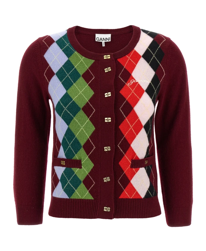 Кардиган в клетку Ganni, мультиколор
Кардиган в клетку Ganni, мультиколор