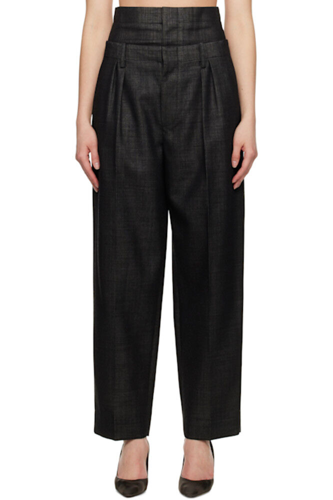 Черные брюки с двойным поясом Victoria Beckham
Черные брюки с двойным поясом Victoria Beckham