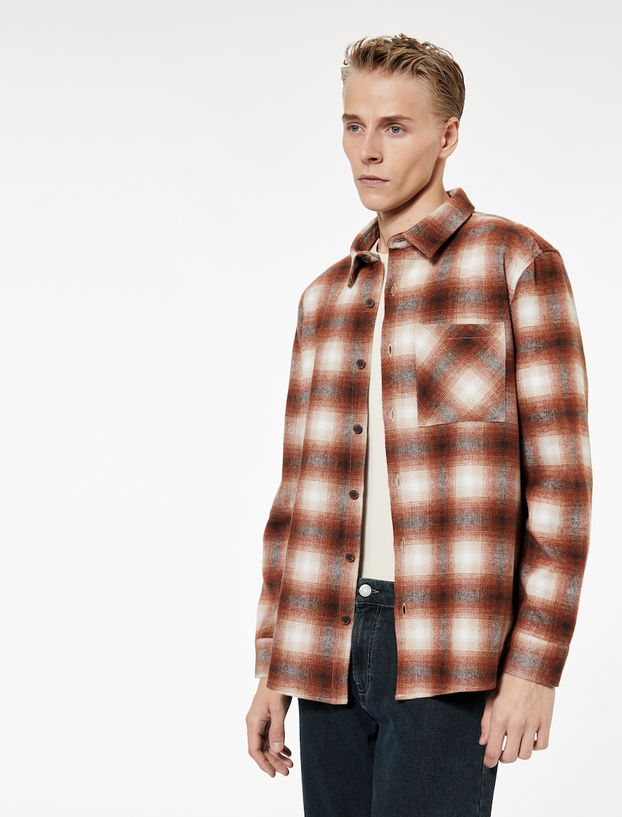 Рубашка на пуговицах классического кроя Koton, темно-оранжевый
Рубашка на пуговицах классического кроя Koton, темно-оранжевый