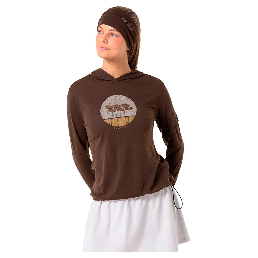 Худи Super.natural Tulips Light, коричневый
Худи Super.natural Tulips Light, коричневый