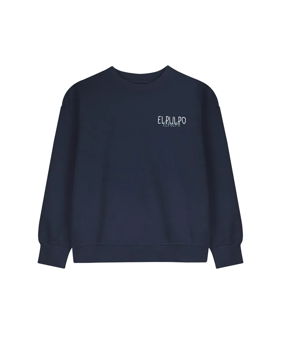 Детская фантазийная толстовка, круглый вырез El Pulpo, темно-синий
Детская фантазийная толстовка, круглый вырез El Pulpo, темно-синий