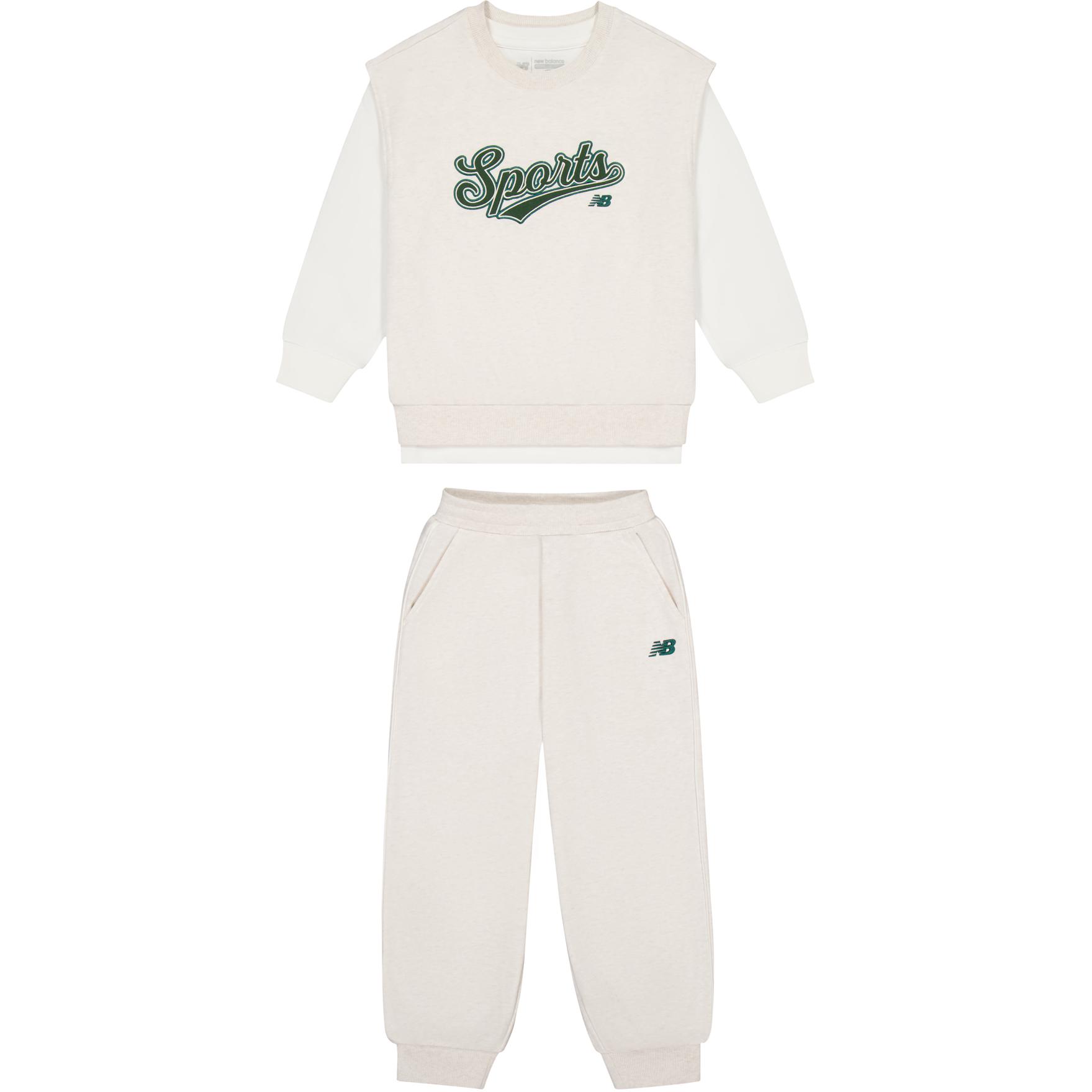 New Balance Повседневная спортивная одежда NB Oatmeal White для детей 3-7 лет
New Balance Повседневная спортивная одежда NB Oatmeal White для детей 3-7 лет