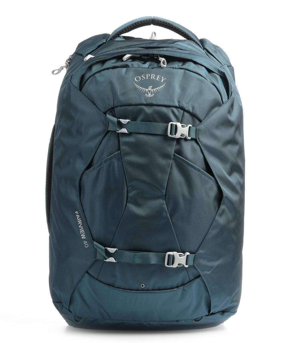 Дорожный рюкзак Fairview 40 Вт из переработанного полиэстера Osprey, синий 
Дорожный рюкзак Fairview 40 Вт из переработанного полиэстера Osprey, синий