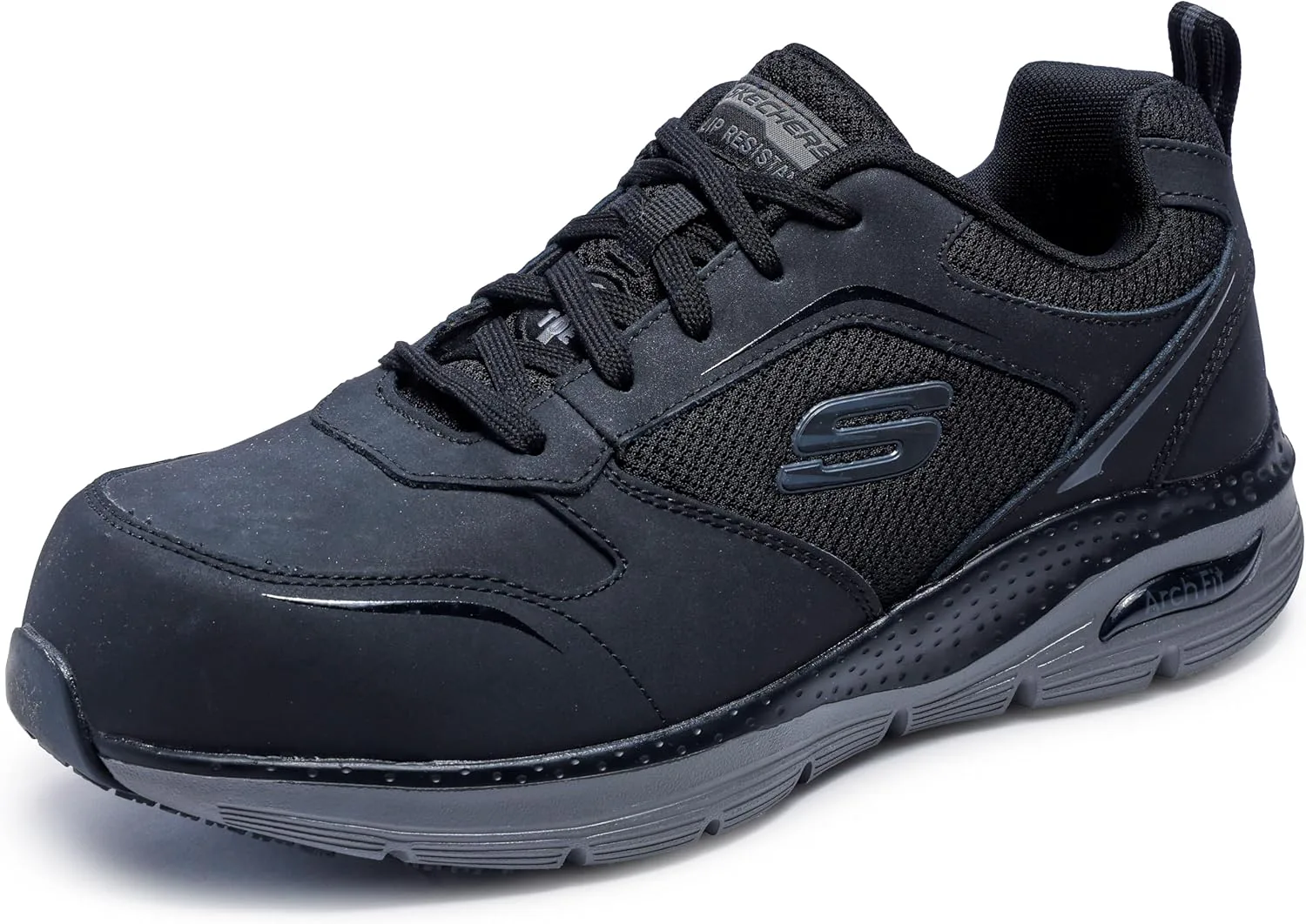 Мужские ботинки Skechers с шнуровкой, защитным носком и поддержкой свода стопы, черный
Мужские ботинки Skechers с шнуровкой, защитным носком и поддержкой свода стопы, черный