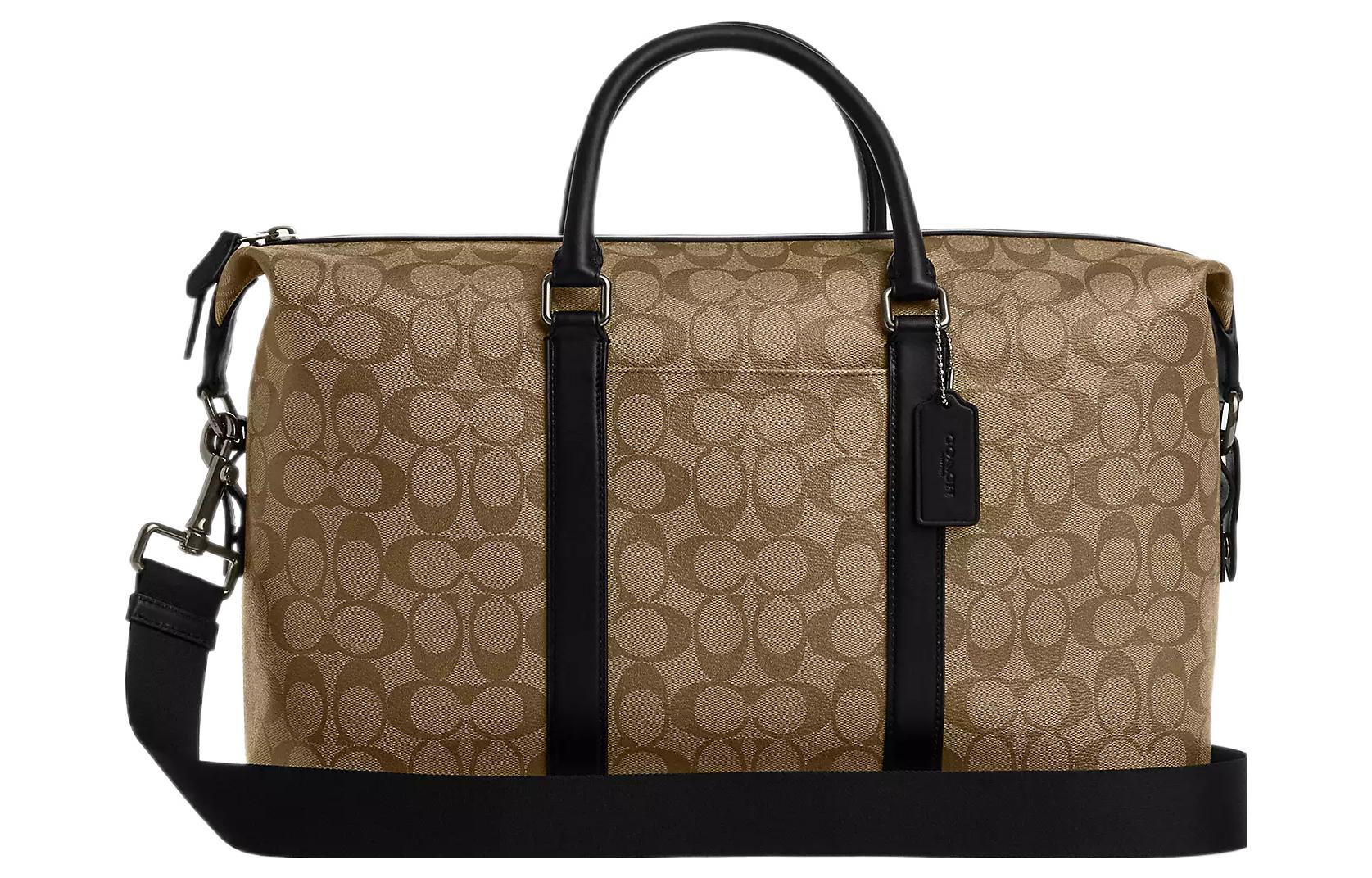 Сумка-тоут из холста с кожаными деталями, дорожная сумка, дамская сумка, сумка через плечо, объемная кроссбоди для женщин, цвет металлик и хаки COACH
Сумка-тоут из холста с кожаными деталями, дорожная сумка, дамская сумка, сумка через плечо, объемная кроссбоди для женщин, цвет металлик и хаки COACH