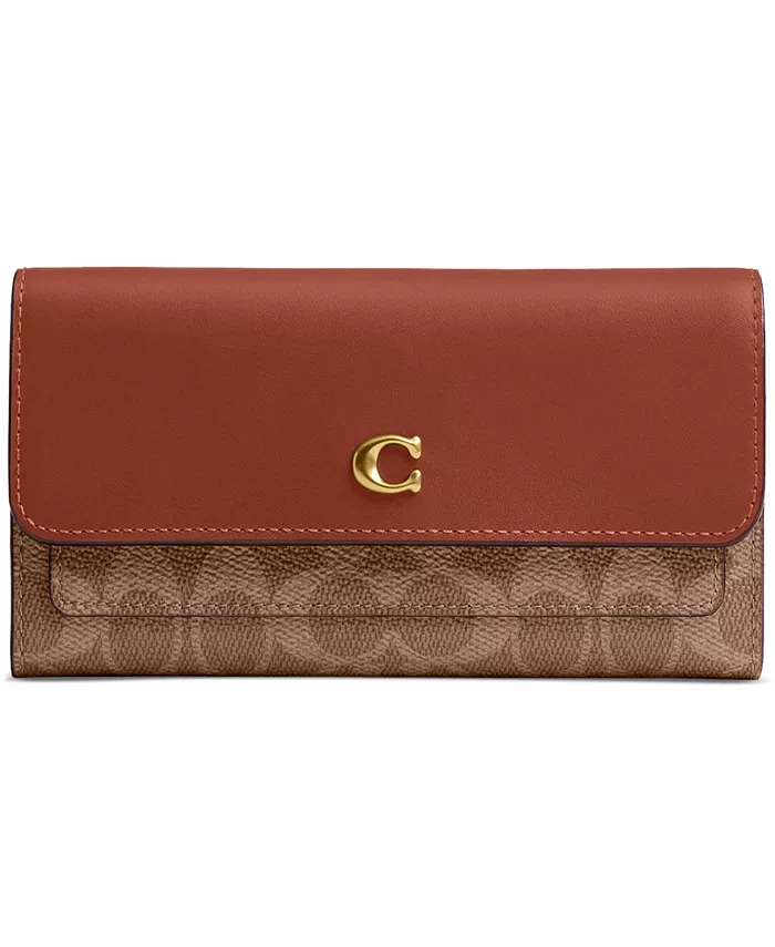 Кошелек Mila Long Flap с длинным клапаном из фирменного лакированного полотна COACH, мультиколор
Кошелек Mila Long Flap с длинным клапаном из фирменного лакированного полотна COACH, мультиколор