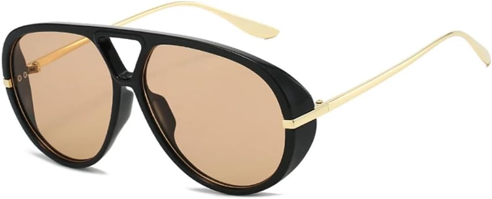 Солнцезащитные очки для мужчин и женщин - защита UV400 - увеличенный размер с двойной перемычкой, конфетный цвет, для занятий спортом на открытом воздухе и вождения DSVIGF, Black Champagne
Солнцезащитные очки для мужчин и женщин - защита UV400 - увеличенный размер с двойной перемычкой, конфетный цвет, для занятий спортом на открытом воздухе и вождения DSVIGF, Black Champagne