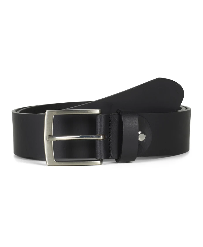 Кожаный джинсовый ремень матового серебра Howard London, черный
Кожаный джинсовый ремень матового серебра Howard London, черный