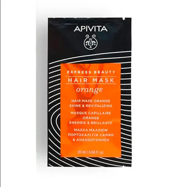 Восстанавливающая маска для волос Express Beauty Mascarilla Naranja Apivita, 20 ml
Восстанавливающая маска для волос Express Beauty Mascarilla Naranja Apivita, 20 ml