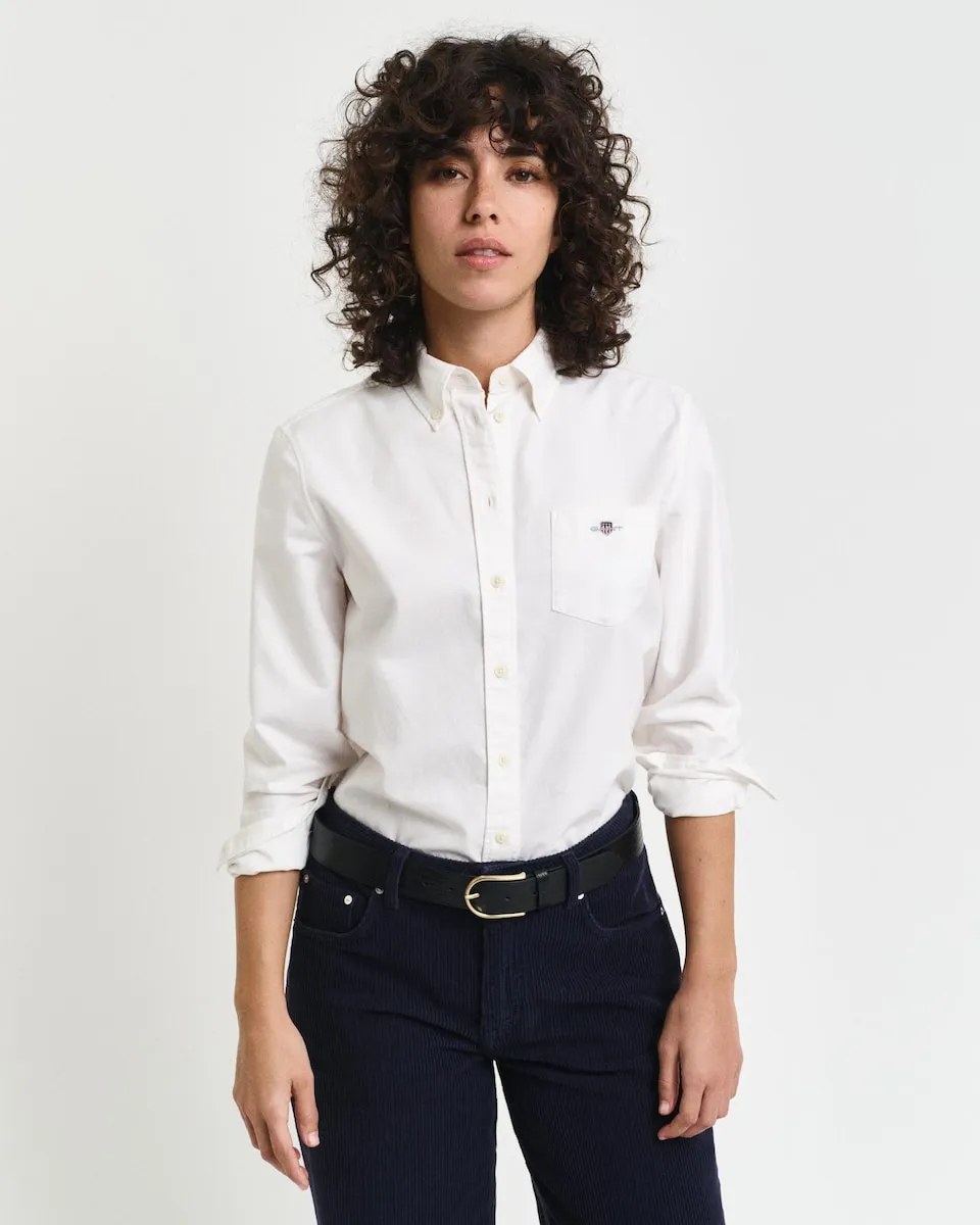 Женская рубашка с длинным рукавом и карманом на груди Gant, белый
Женская рубашка с длинным рукавом и карманом на груди Gant, белый