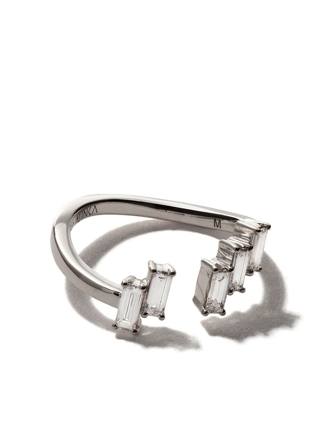 Кольцо Aurora из белого золота с бриллиантами ALINKA, серебряный