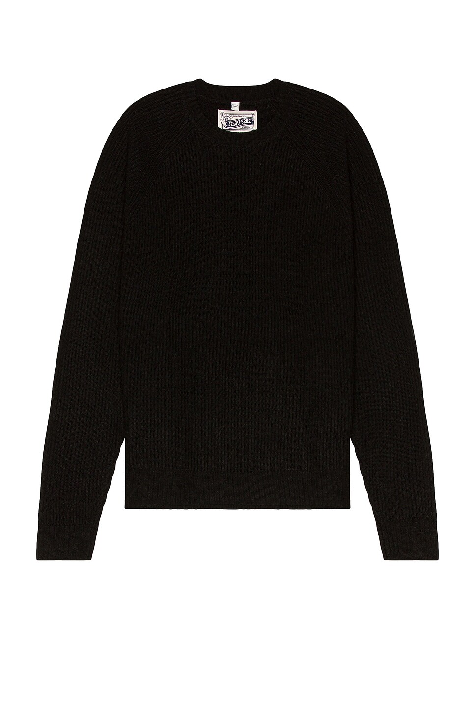 Шерстяной свитер в рубчик с круглым вырезом Schott, черный
Шерстяной свитер в рубчик с круглым вырезом Schott, черный